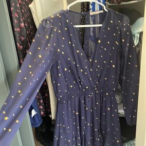 Long sleeve dress with stars